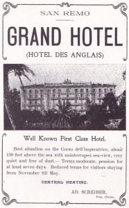 Hotel's advertising flyer