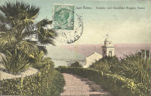 Vista sulla parte superiore della chiesa dai Giardini Elena